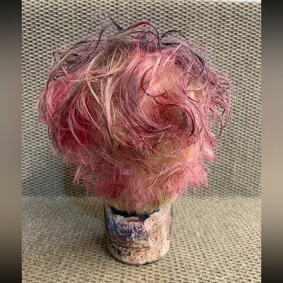 OOAK Creepy Halloween Doll Head, Haunted Dolls Head. Demon, One Of A Kind. - Picture 4 of 8